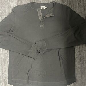 Lucky Brand Gray Long Sleeve Henley